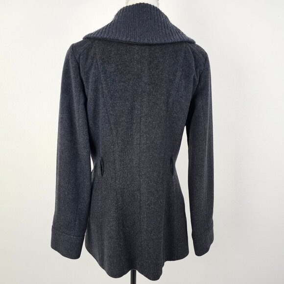 Cole Haan Womens Jacket Knit Full Zip Pockets Wool Cashmere Sz 8. No Belt - Picture 6 of 16